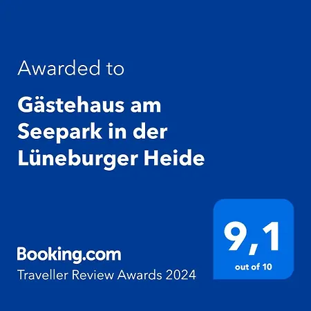 Gaestehaus Am Seepark In Der Lueneburger Heide Holiday home *